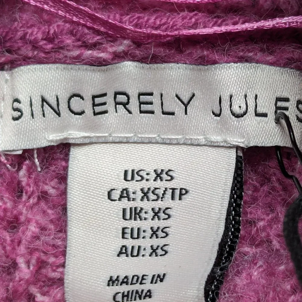 sincerely Jules knitted sweater Pink Size S  Small Long Sleeve Loose outwear